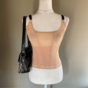 80s Mesh Corset Top